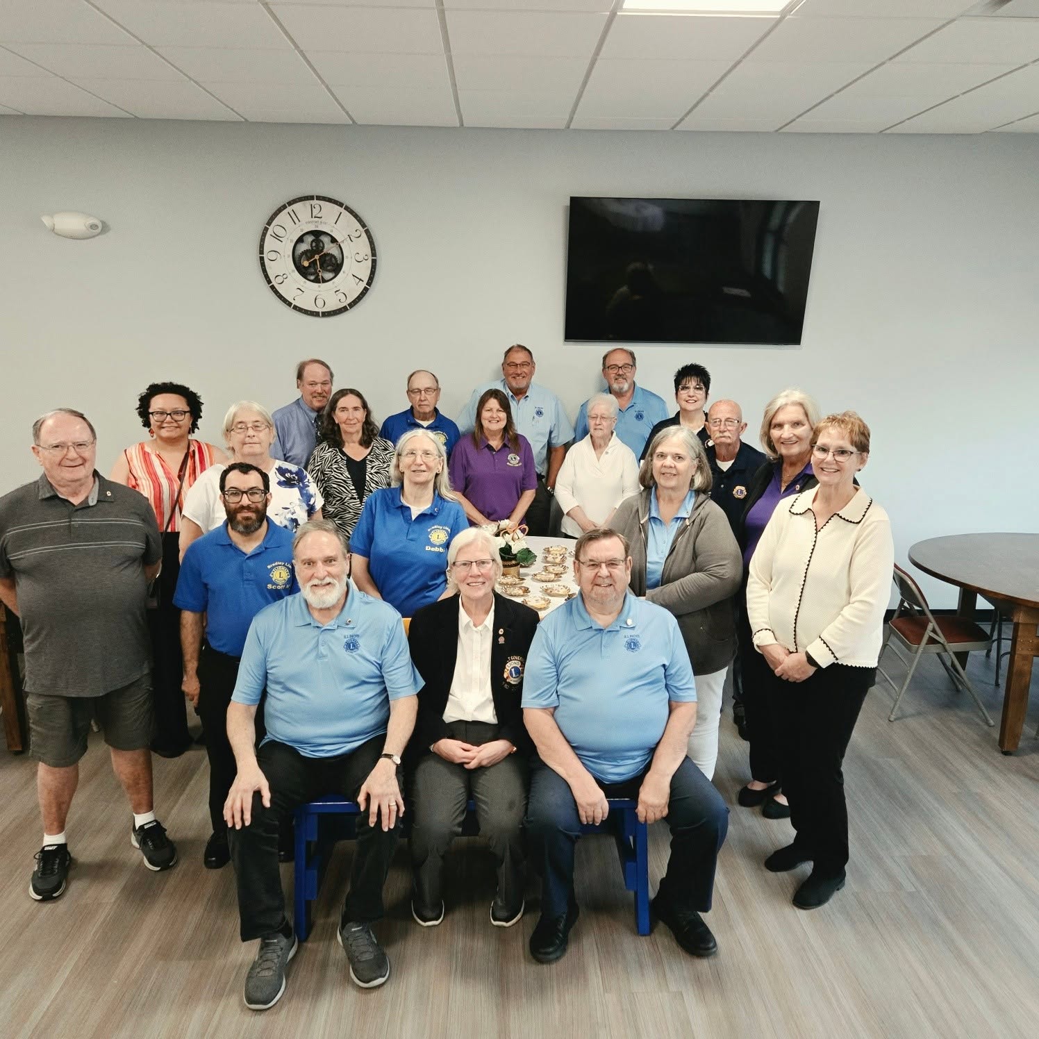 Members of the Bradley Lions Club gathered together